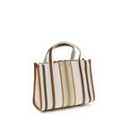 Chloé Small Woody Loop Canvas Tote Bag Pure Brown
