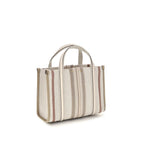 Chloé Small Woody Loop Canvas Tote Bag Nude