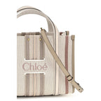 Chloé Small Woody Loop Canvas Tote Bag Nude