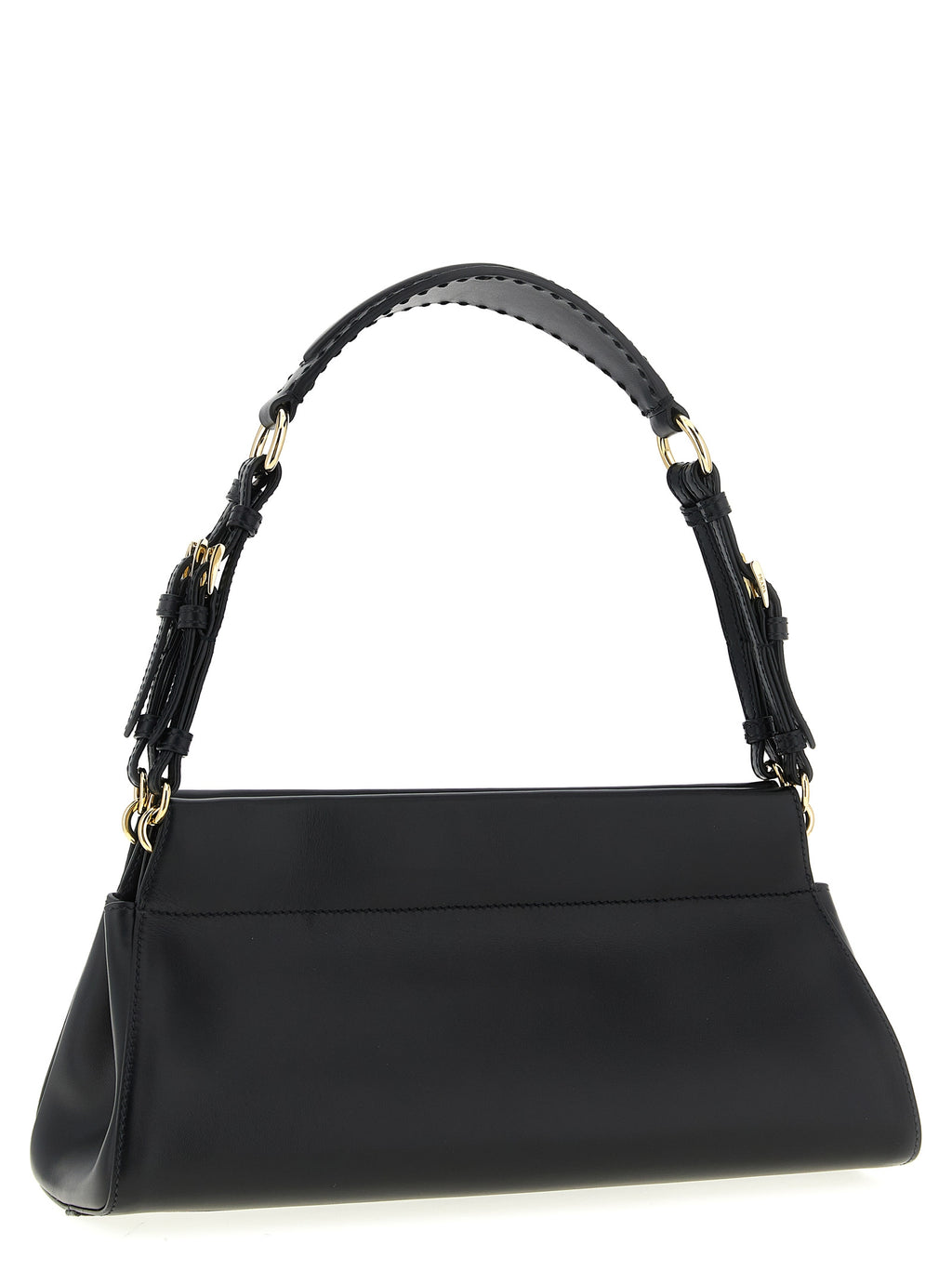 Prada Enchaîné Medium Leather Bag Black