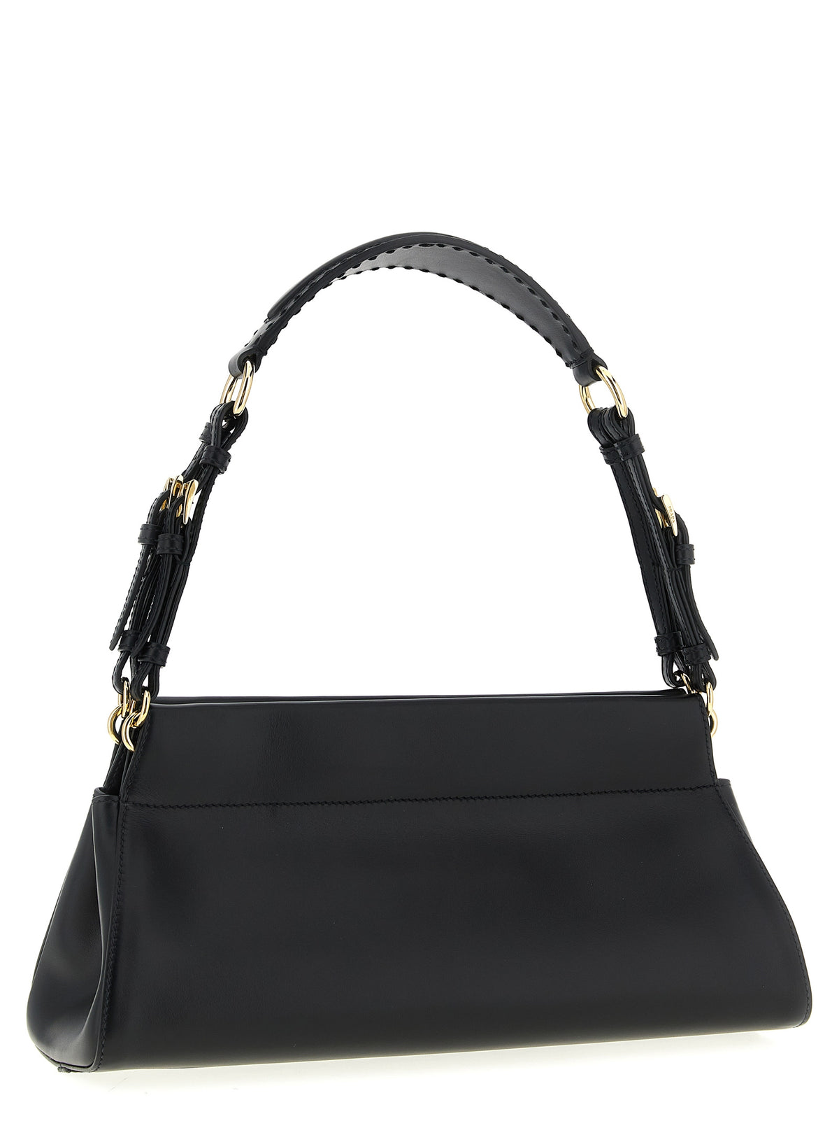 Prada Enchaîné Medium Leather Bag Black