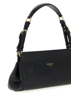 Prada Enchaîné Medium Leather Bag Black