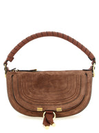 Chloé Mini Marcie Suede Shoulder Bag Blushy Brown