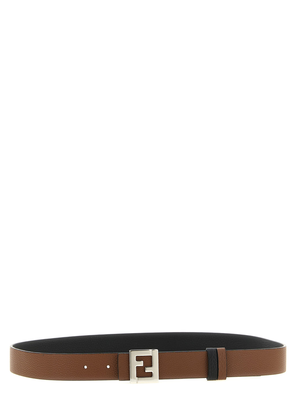 Fendi FF Reversible Belt Black Dark Brown