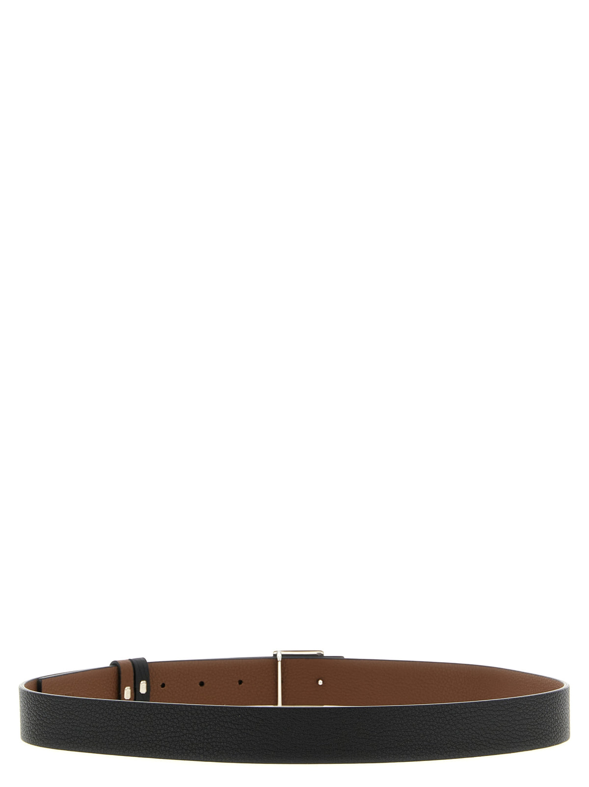 Fendi FF Reversible Belt Black Dark Brown