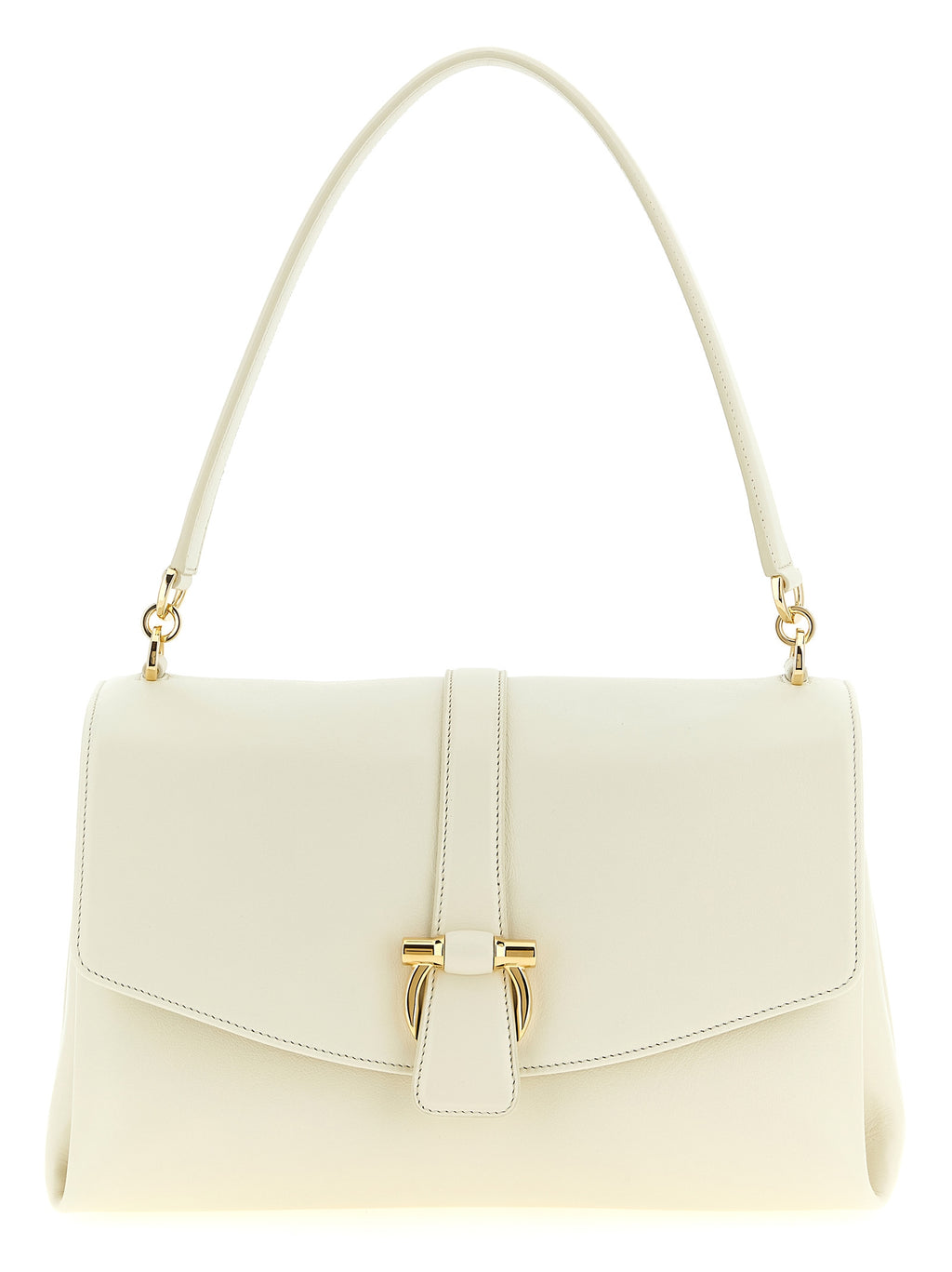 Ferragamo TH Shoulder Bag White