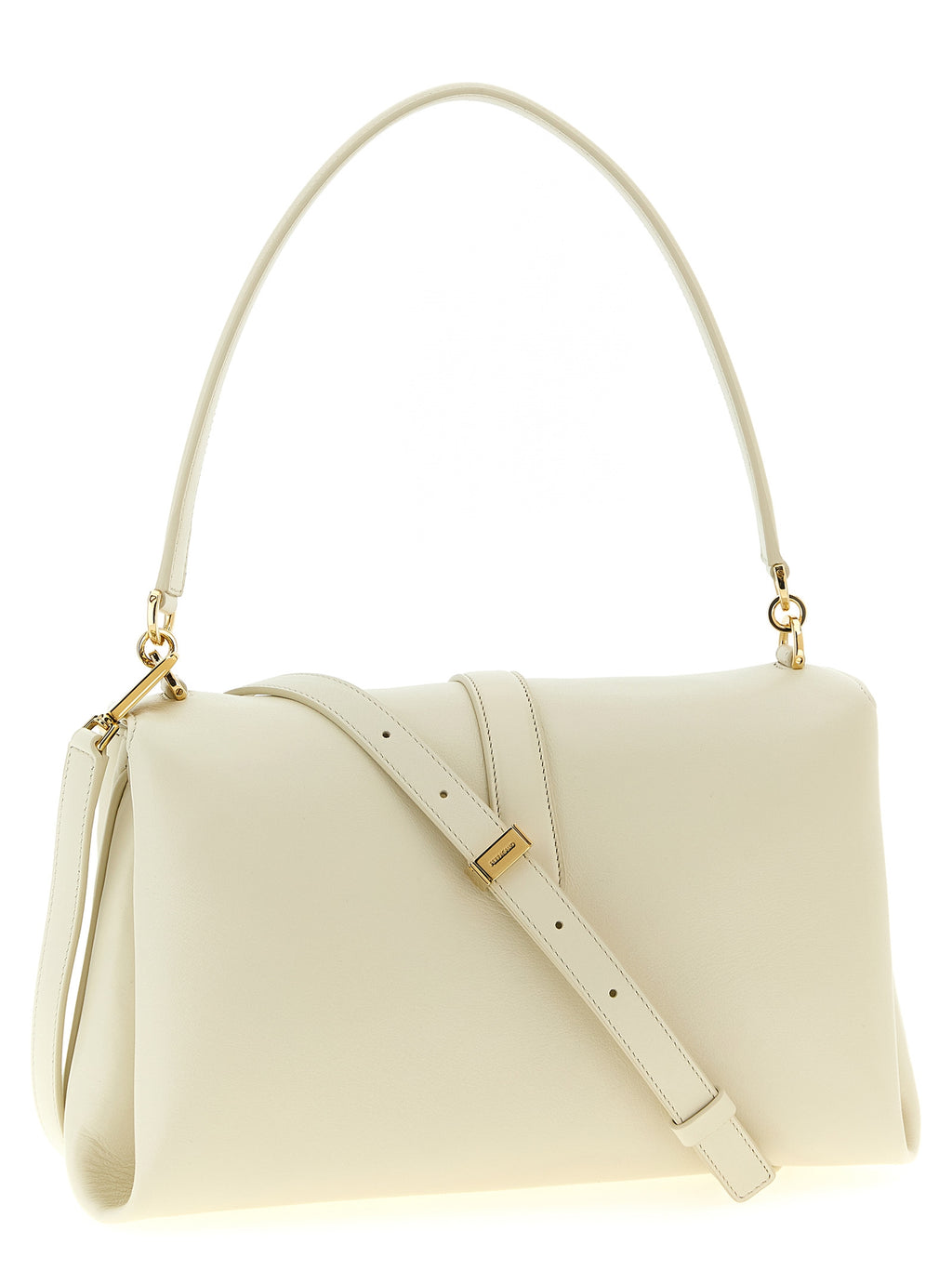Ferragamo TH Shoulder Bag White