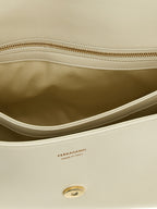 Ferragamo TH Shoulder Bag White