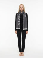 Givenchy Gray Silk Scarf