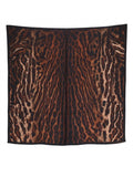 Givenchy Leopard Print Silk Square Scarf Brown