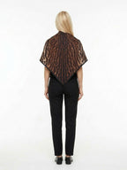 Givenchy Leopard Print Silk Square Scarf Brown