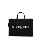 Givenchy Medium G-Tote Canvas Bag Black