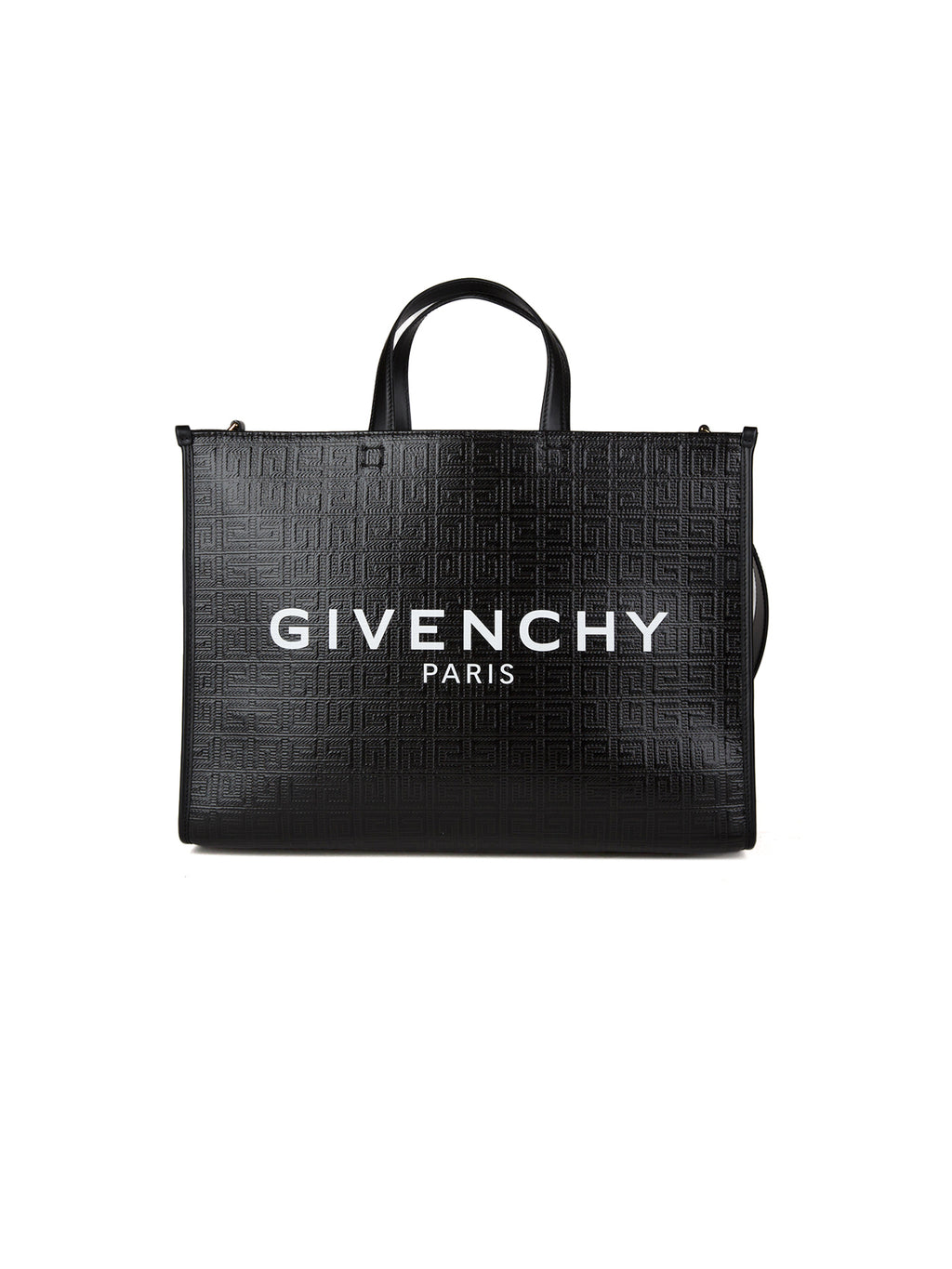 Givenchy G-Tote Medium 4G Coated Canvas Bag Black