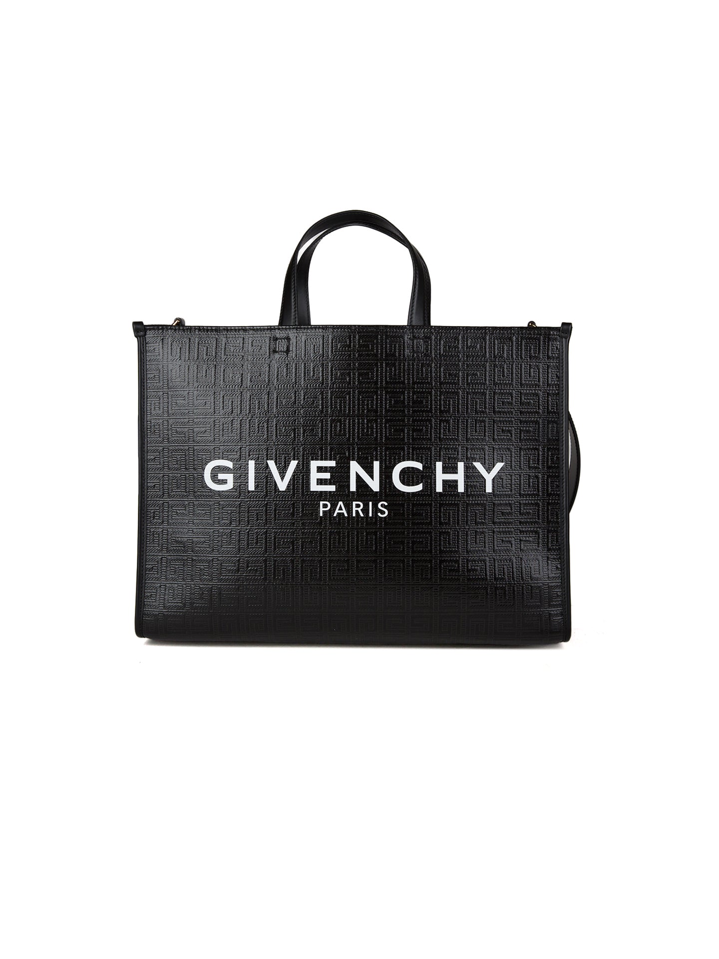 Givenchy G-Tote Medium 4G Coated Canvas Bag Black