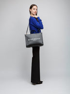 Givenchy G-Tote Medium 4G Coated Canvas Bag Black
