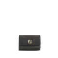 Fendi FF Mini Trifold Wallet Black