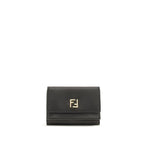 Fendi FF Mini Trifold Wallet Black