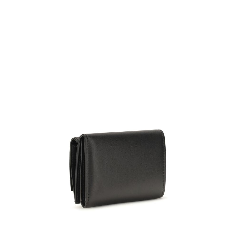 Fendi FF Mini Trifold Wallet Black