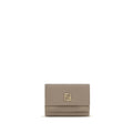 Fendi FF Mini Trifold Wallet Dove Grey
