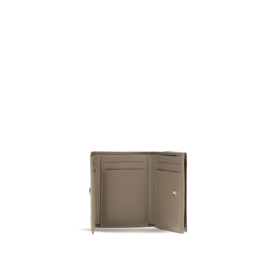 Fendi FF Mini Trifold Wallet Dove Grey