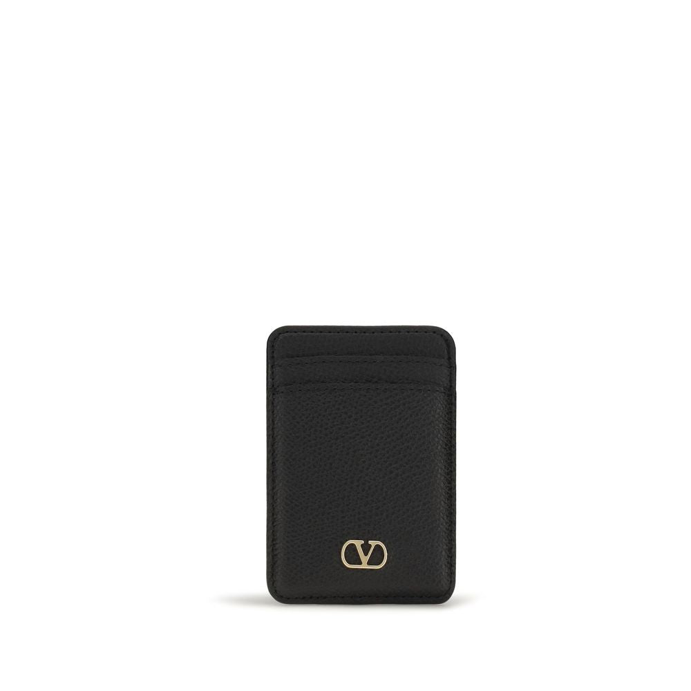 Valentino Garavani VLogo Signature Magnetic Cardholder Black