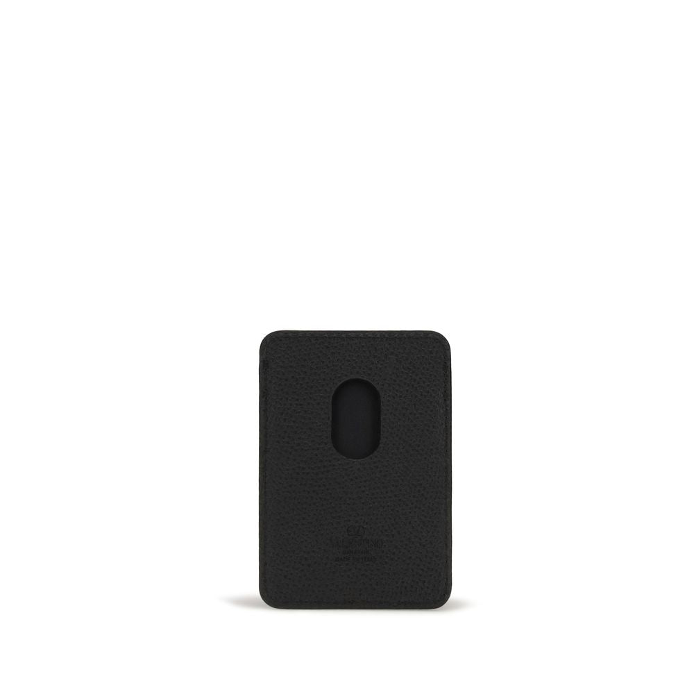 Valentino Garavani VLogo Signature Magnetic Cardholder Black