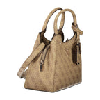 Guess Meridian II Small Girlfriend Carryall Bag Latte Logo
