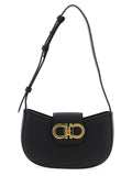 Ferragamo Double Gancini Mini Bag Black Flame Red