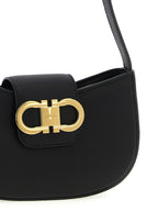 Ferragamo Double Gancini Mini Bag Black Flame Red