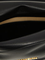 Jacquemus La Petite Pochette Rond Carré Black Leather Clutch Bag