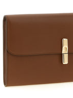 Furla Iride Rosewood Textured Leather Clutch Bag