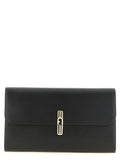 Furla Iride Nero Textured Calf Leather Clutch Bag