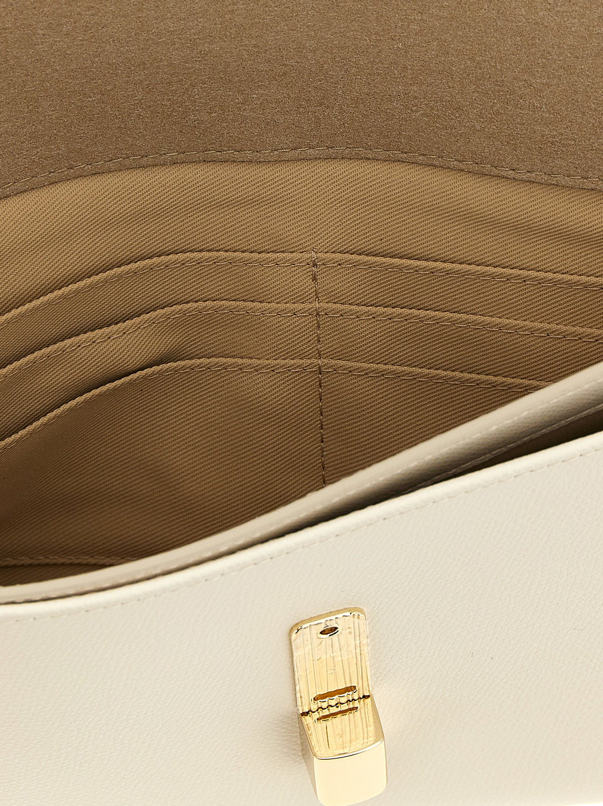 Furla Iride Panna Textured Calf Leather Clutch Bag