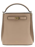 Mulberry Islington Bucket Cashmere Taupe Leather Crossbody Bag