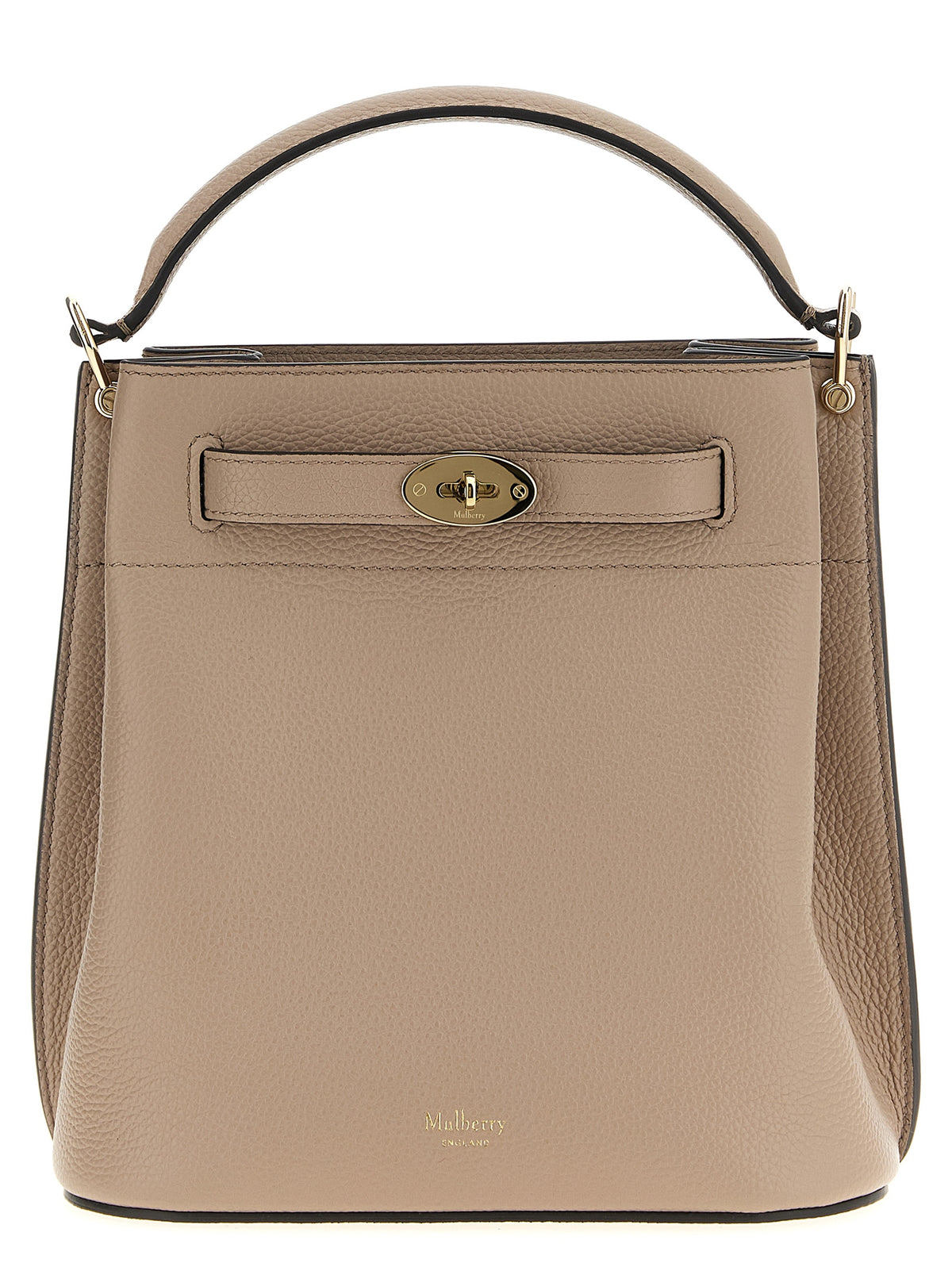 Mulberry Islington Bucket Cashmere Taupe Leather Crossbody Bag