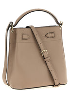 Mulberry Islington Bucket Cashmere Taupe Leather Crossbody Bag