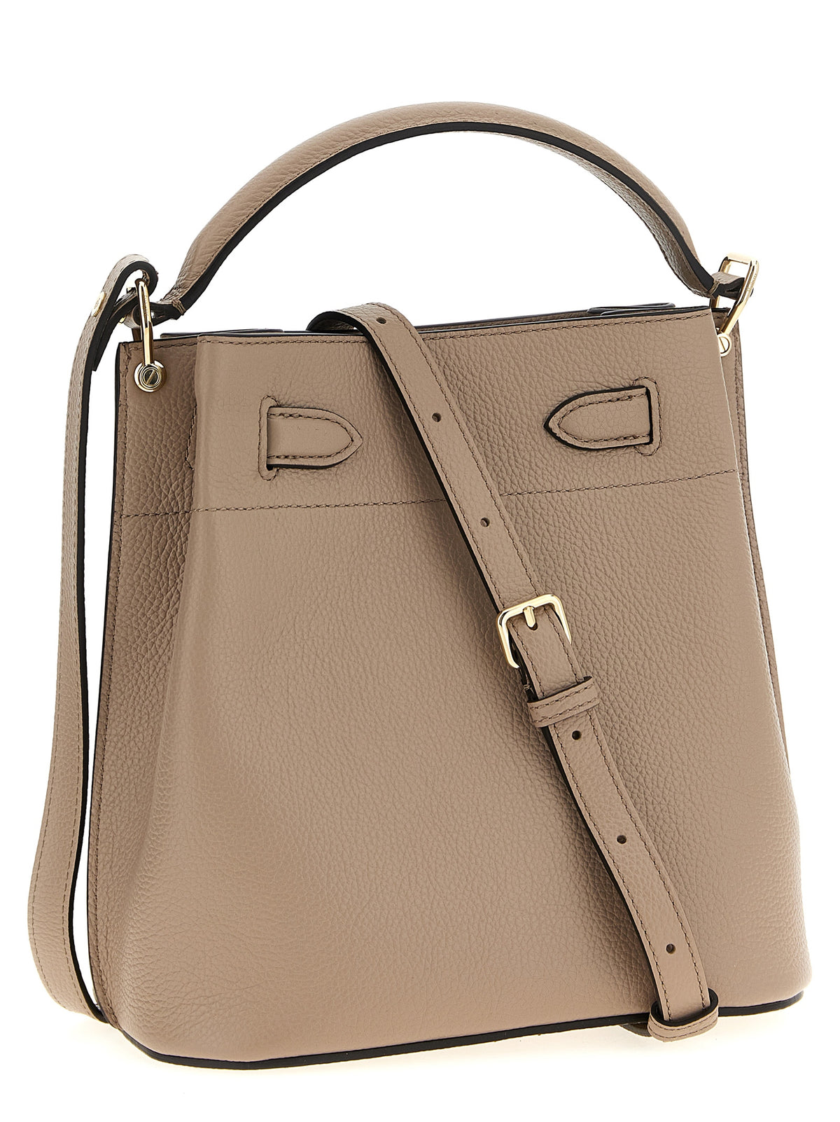 Mulberry Islington Bucket Cashmere Taupe Leather Crossbody Bag