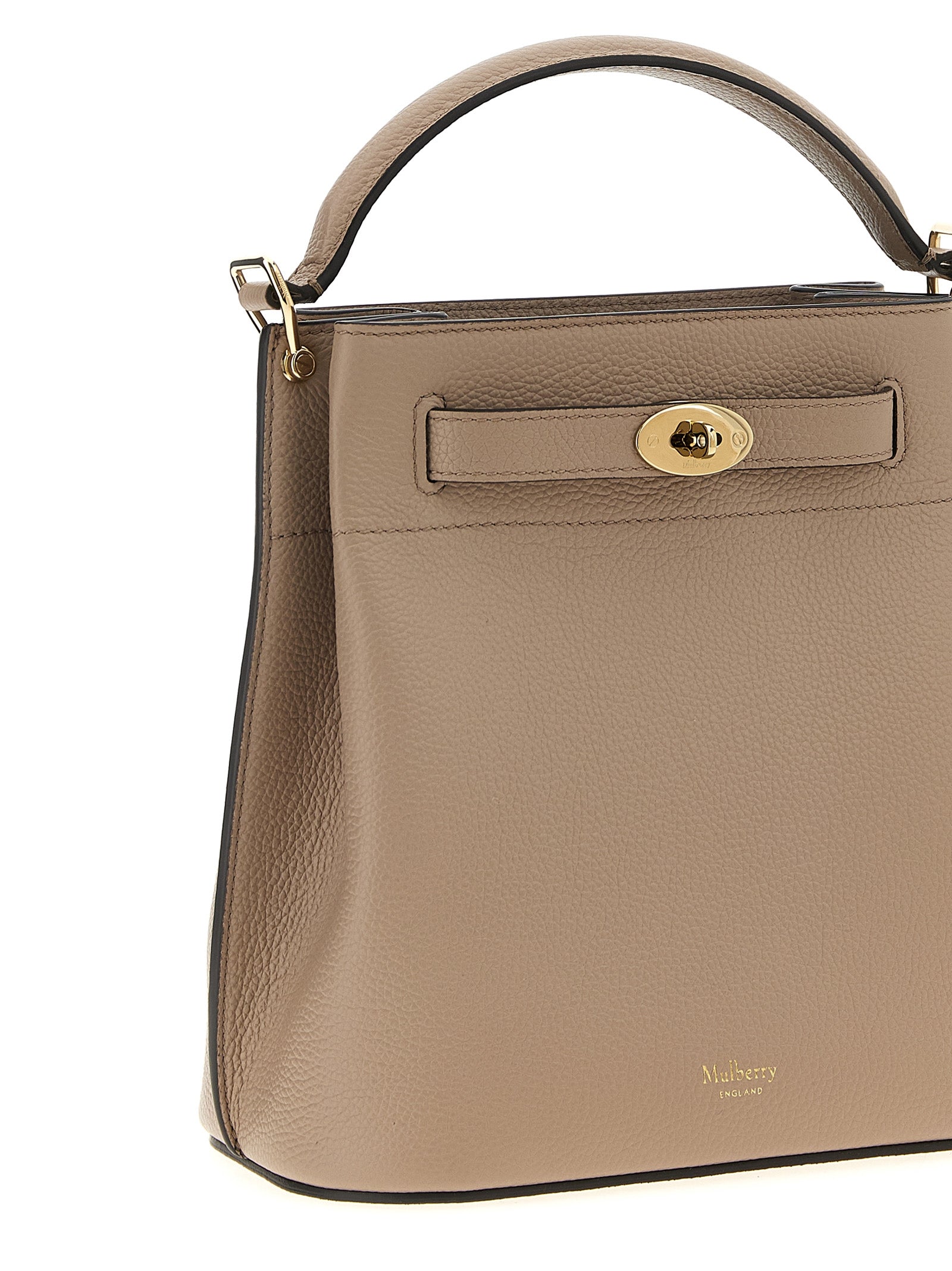 Mulberry Islington Bucket Cashmere Taupe Leather Crossbody Bag