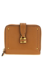 Chloé Paddington Mustang Brown Grained Buffalo Leather Square Wallet