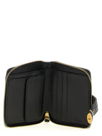 Chloé Paddington Black Grained Buffalo Leather Square Wallet
