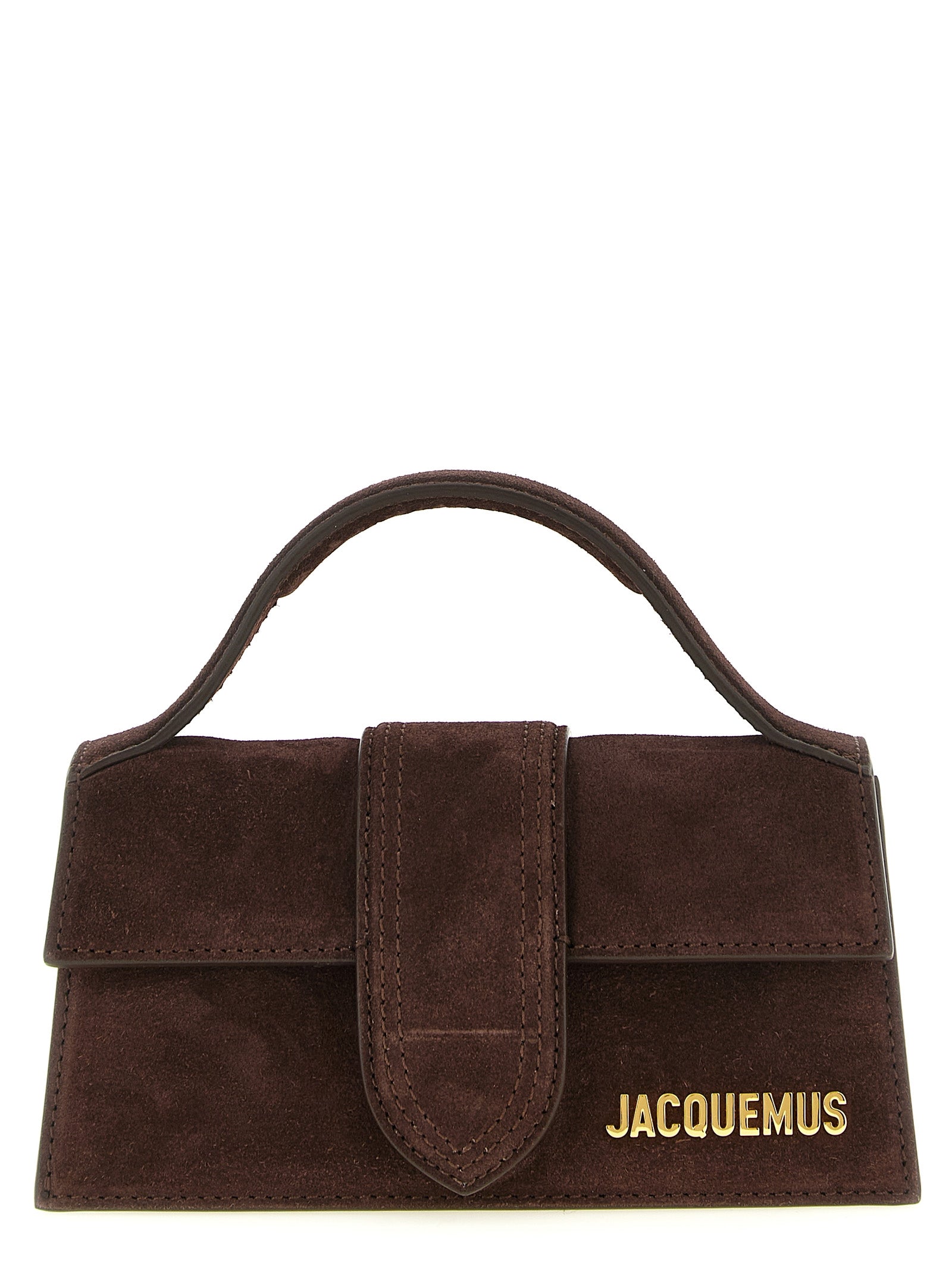 Jacquemus The Bambino Suede Leather Bag Medium Brown