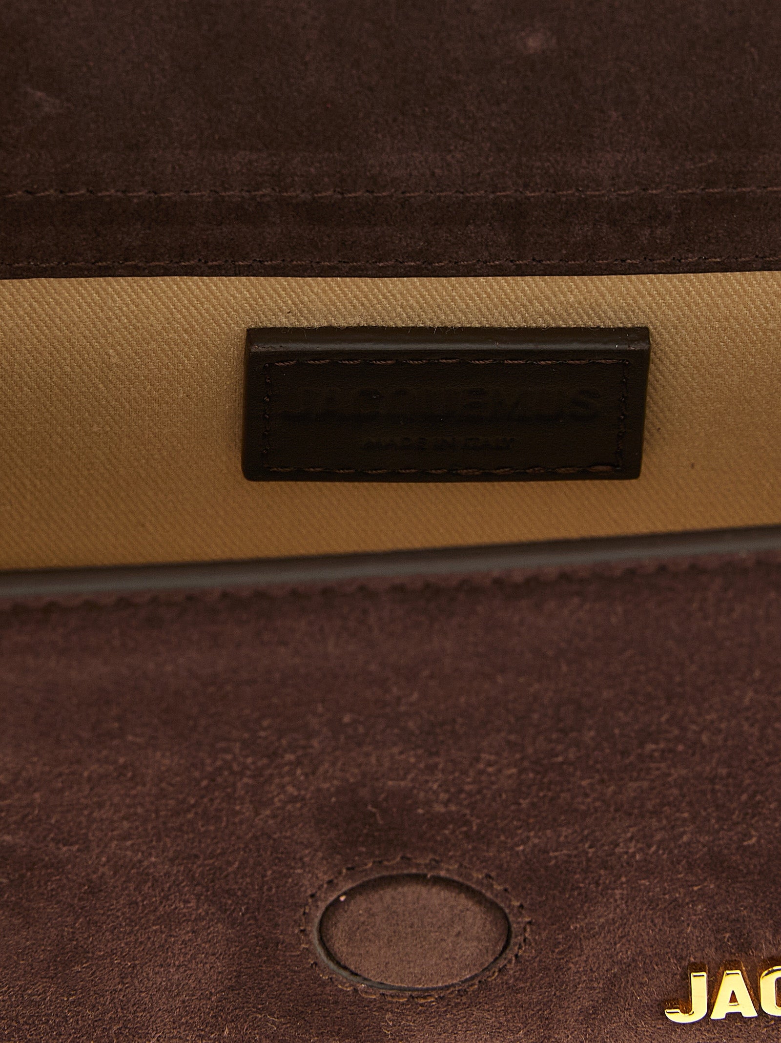 Jacquemus The Bambino Suede Leather Bag Medium Brown
