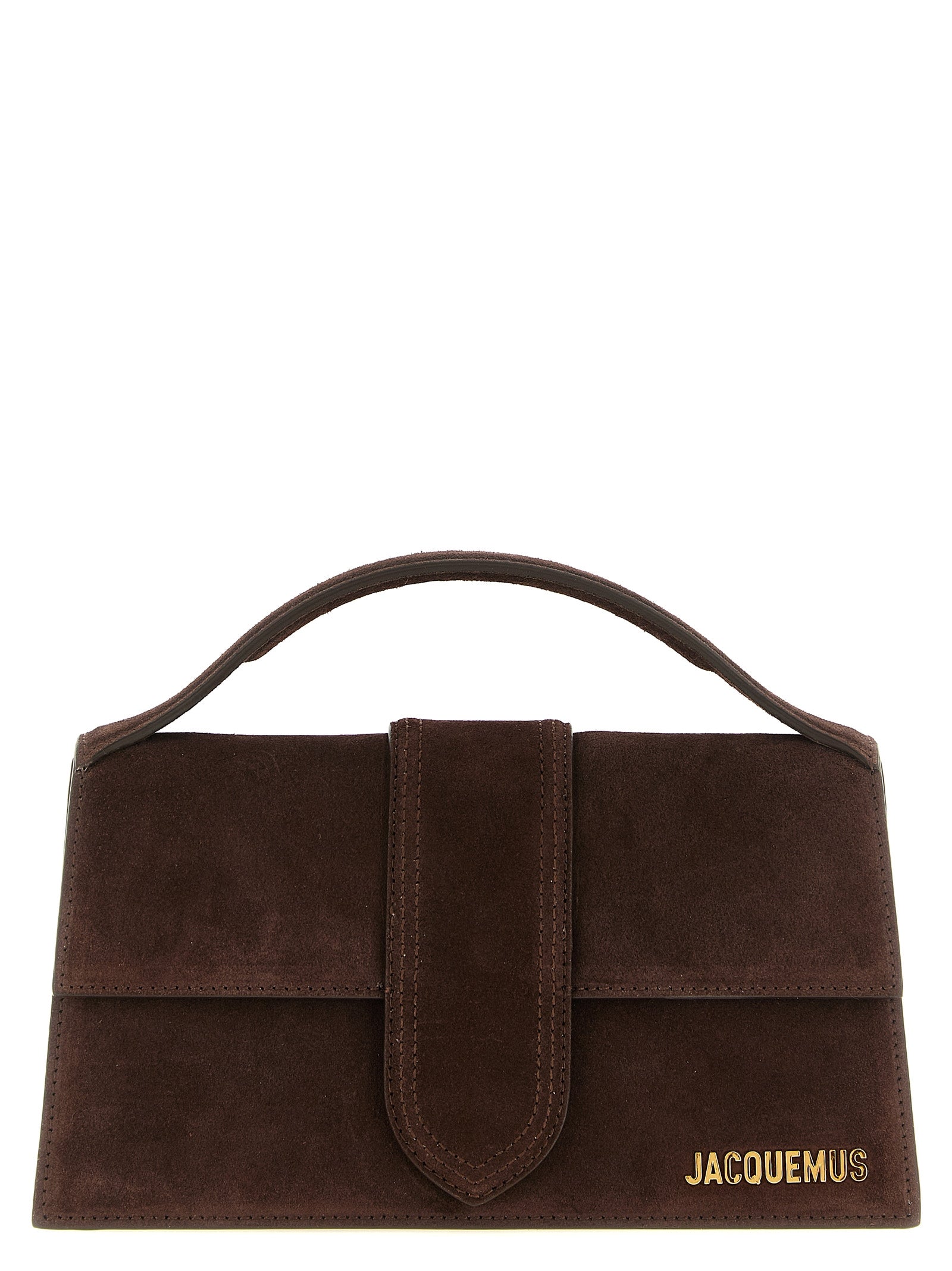 Jacquemus Le Grand Bambino Suede Leather Bag Medium Brown