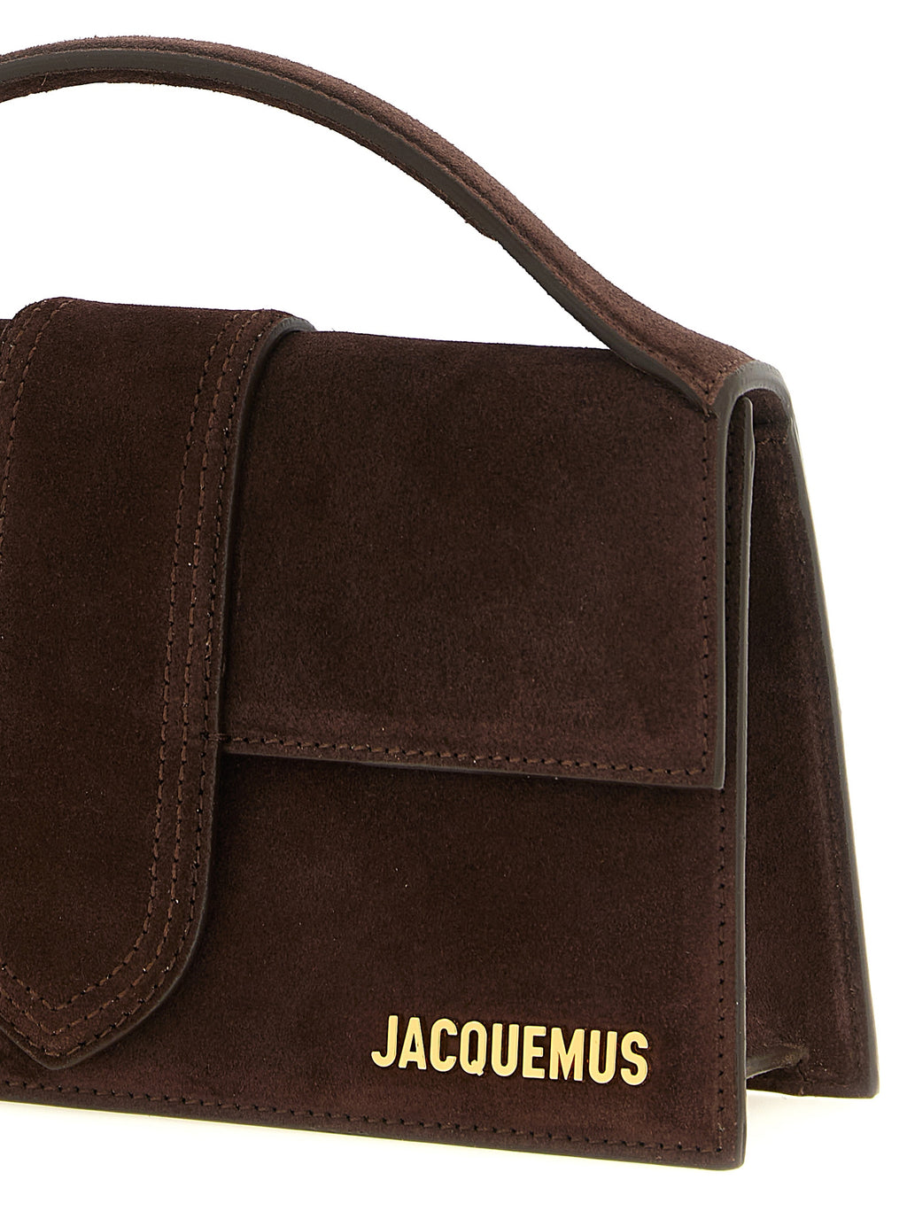 Jacquemus Le Grand Bambino Suede Leather Bag Medium Brown