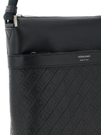 Ferragamo Monogram Messenger Bag Black