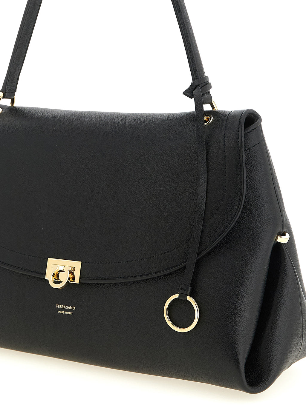 Ferragamo Sofia 2026 Shoulder Bag (L) Black