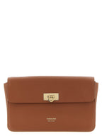 Ferragamo Flat Gancini Minibag New Cognac