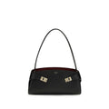 Ferragamo Hug East-West Shoulder Bag Black
