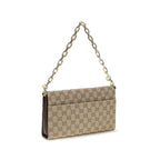 Gucci Horsebit Ristretto Medium Shoulder Bag Sand Brown