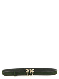 Pinko Love Berry Suede Belt Green